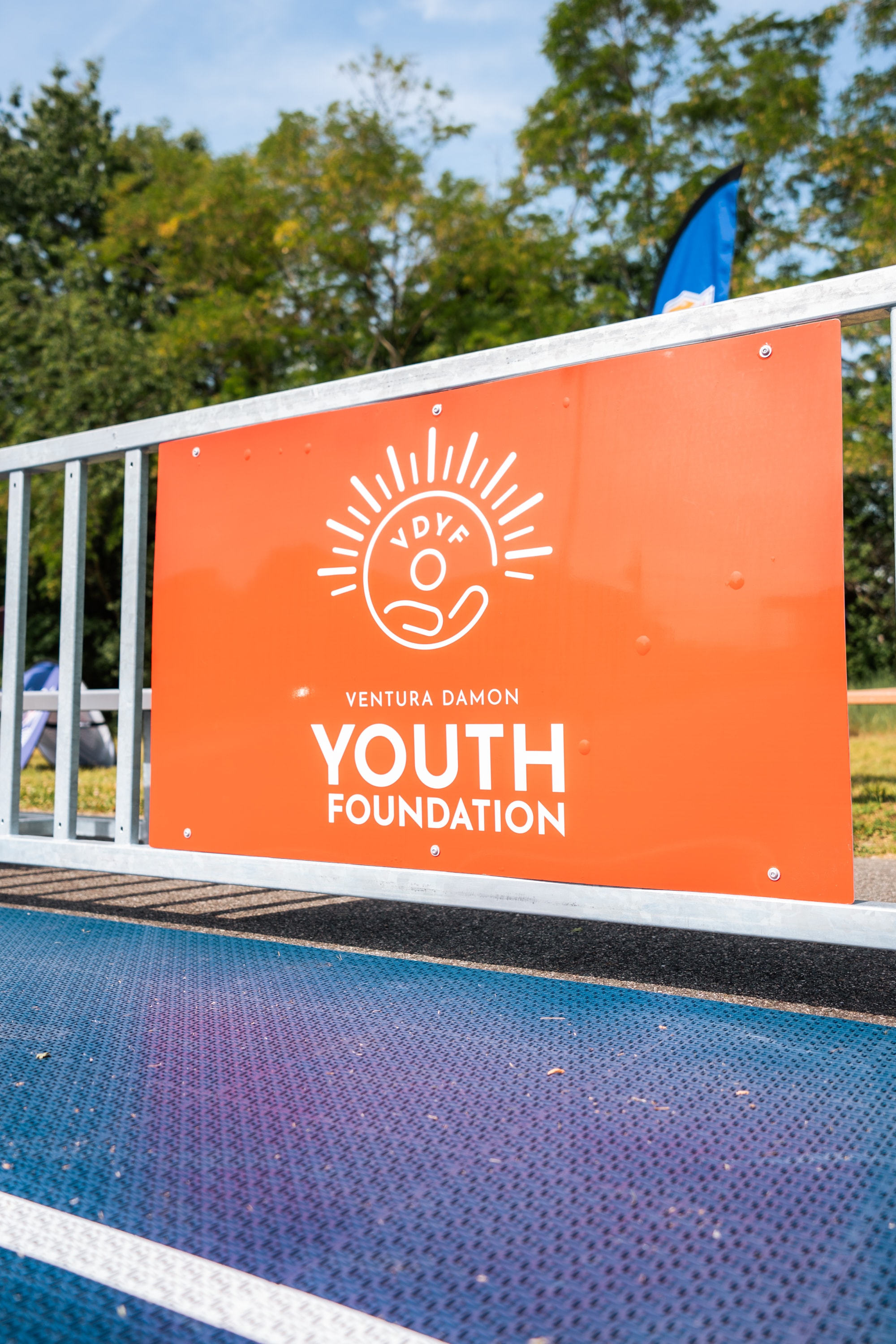 Ventura Damon Youth Foundation sign at Mulberry Park